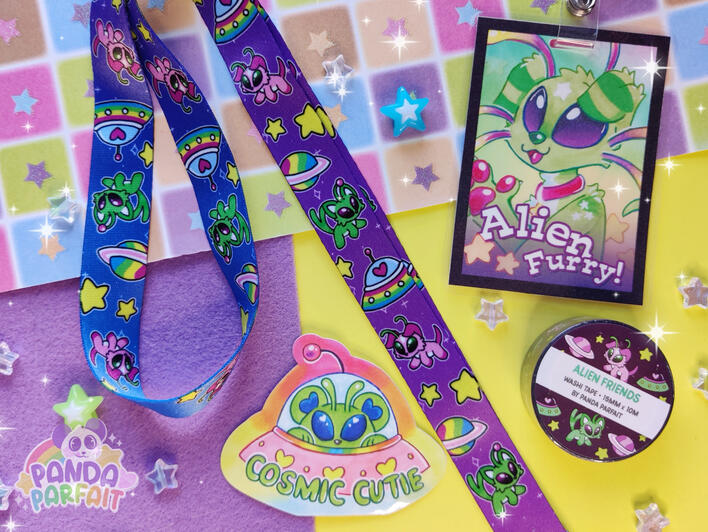 Alien-themed merch